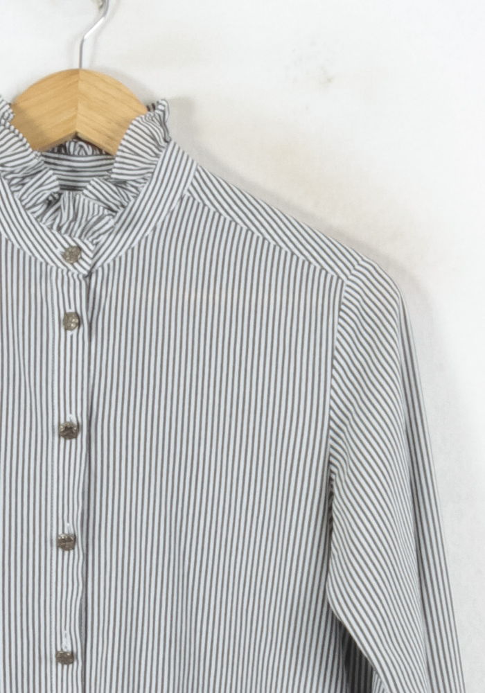 Chemise Rayée Grise et Blanche - Taille XS/34 de la marque The Kooples | PARAD81547 - Vendu par Paradigme - Image 3