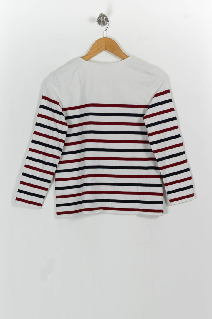 Marinière Blanche et Marine - Taille M/38 de la marque Sézane | PARAD81580 - Vendu par Paradigme - Image 4
