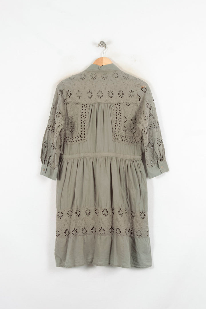 Robe Chemise Verte - Taille L/40 de la marque Sud express | PARAD81581 - Vendu par Paradigme - Image 4