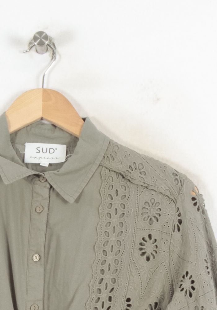 Robe Chemise Verte - Taille L/40 de la marque Sud express | PARAD81581 - Vendu par Paradigme - Image 3