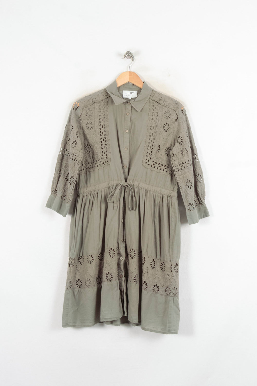 Robe Chemise Verte - Taille L/40 de la marque Sud express | PARAD81581 - Vendu par Paradigme - Image 2