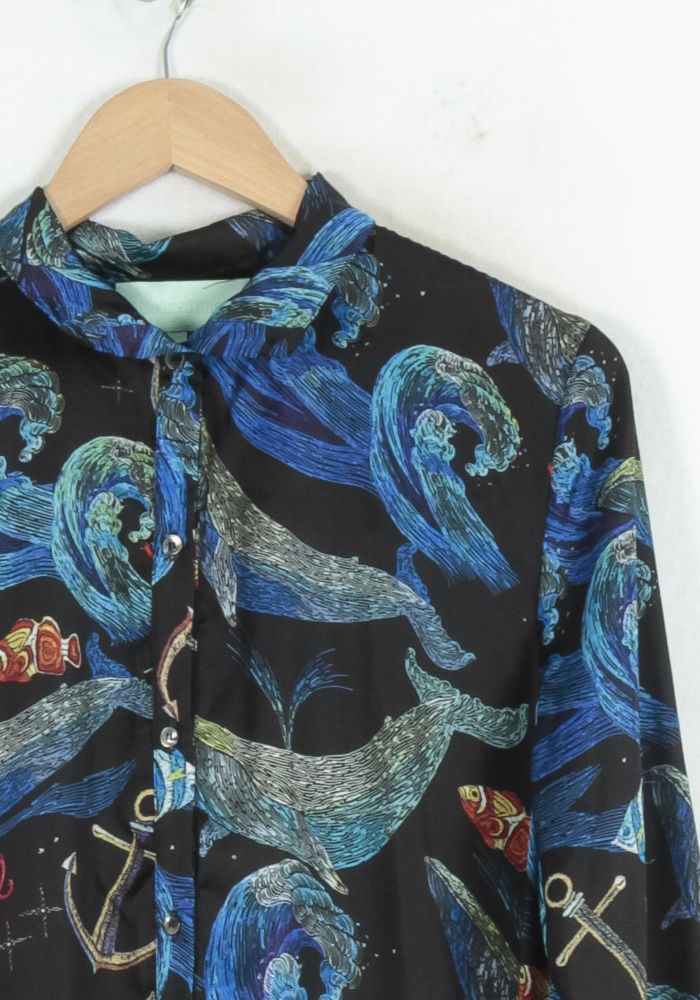 Robe Longue Noire et Bleue - Taille XL/42 de la marque Heimstone | PARAD81607 - Vendu par Paradigme - Image 3