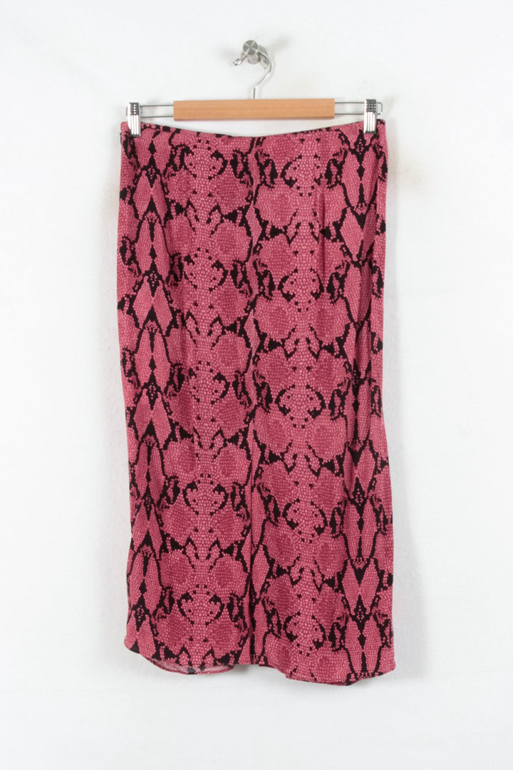 Jupe Midi Bordeaux et Noire - Taille L/40 de la marque ba&sh | PARAD81612 - Vendu par Paradigme - Image 4