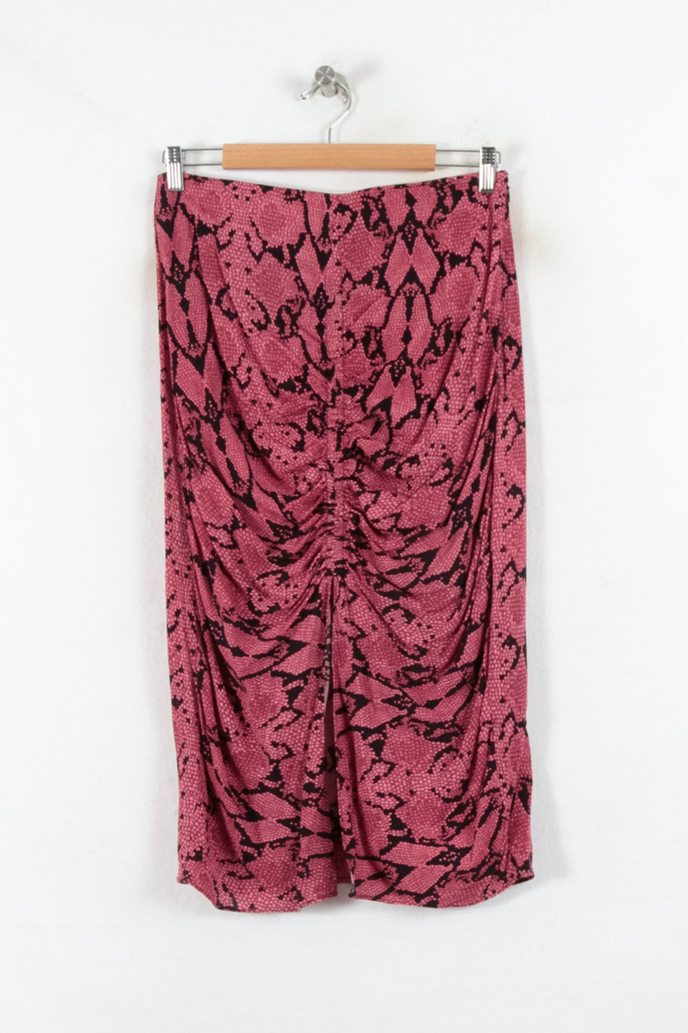 Jupe Midi Bordeaux et Noire - Taille L/40 de la marque ba&sh | PARAD81612 - Vendu par Paradigme - Image 2