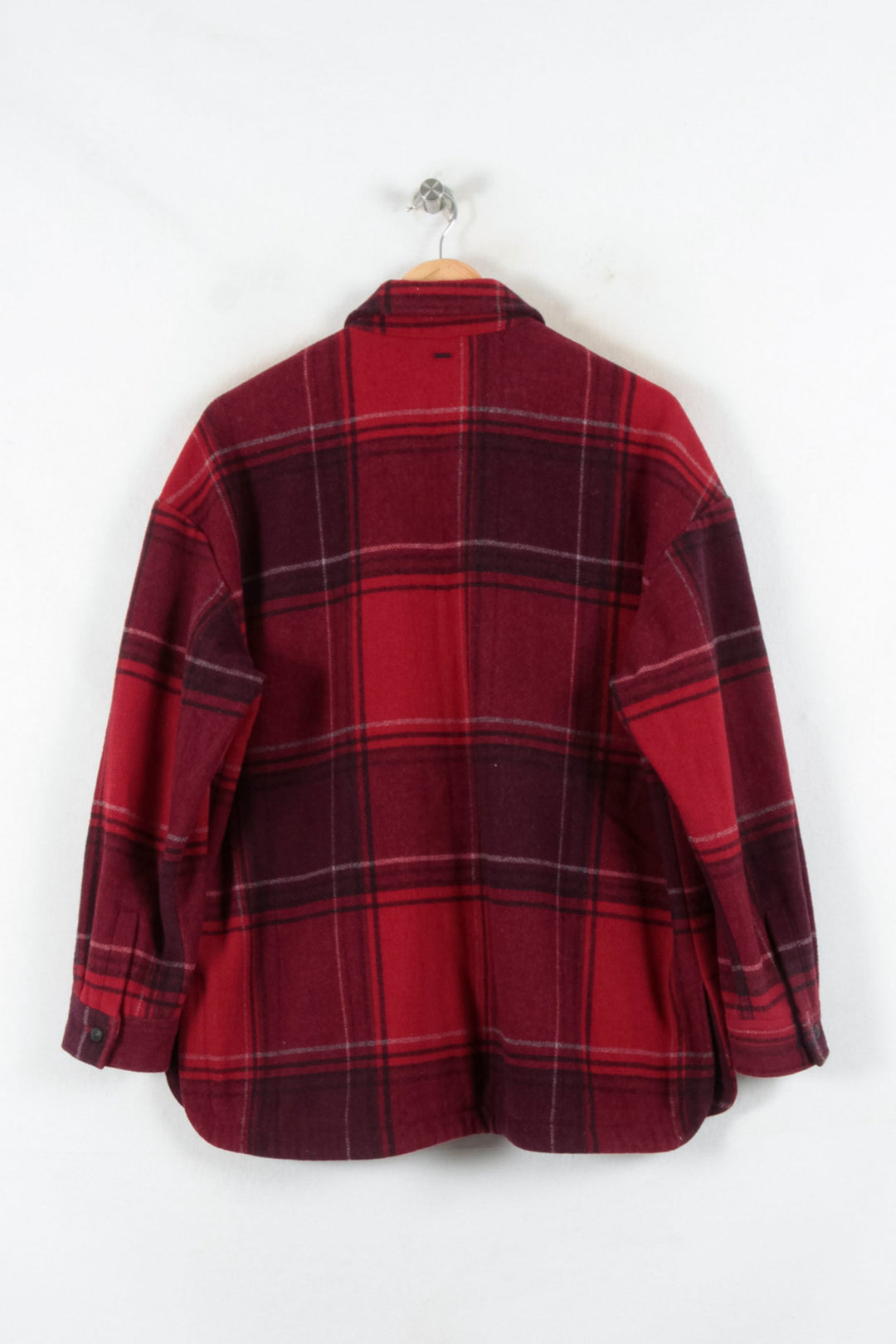 Veste à Carreaux Rouge et Bordeaux - Taille M/38 de la marque IKKS | PARAD81617 - Vendu par Paradigme - Image 4