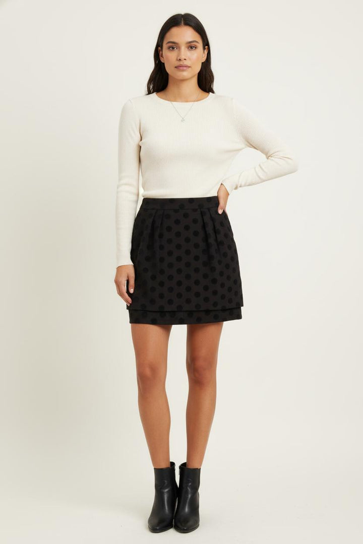 Jupe Courte Noire - Taille M/38 de la marque Maje | PARAD81621 - Vendu par Paradigme - Image 1