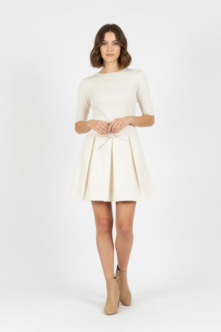 Jupe Plissée Beige - Taille S/36 de la marque Sandro | PARAD81622 - Vendu par Paradigme - Image 1