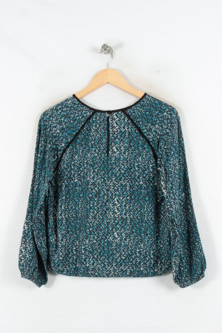 Blouse Bleue - Taille M/38 de la marque La Fée Maraboutée | PARAD81624 - Vendu par Paradigme - Image 4