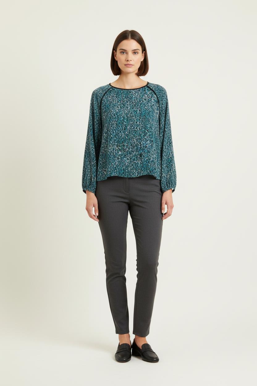 Blouse Bleue - Taille M/38 de la marque La Fée Maraboutée | PARAD81624 - Vendu par Paradigme - Image 1