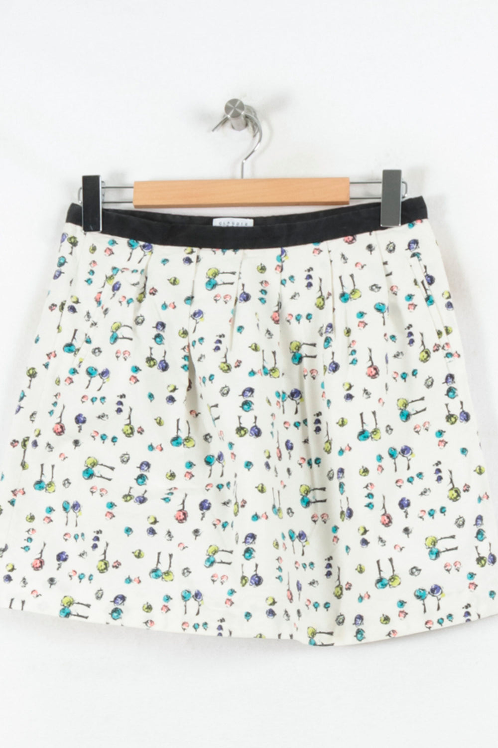 Jupe Plissée Blanche - Taille L/40 de la marque Claudie Pierlot | PARAD81630 - Vendu par Paradigme - Image 2