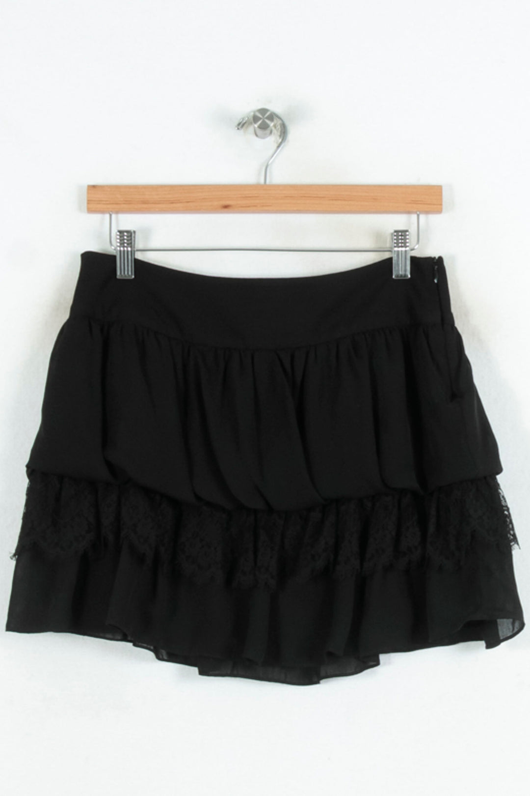 Jupe Volantée Noire - Taille S/36 de la marque Sandro | PARAD81637 - Vendu par Paradigme - Image 2