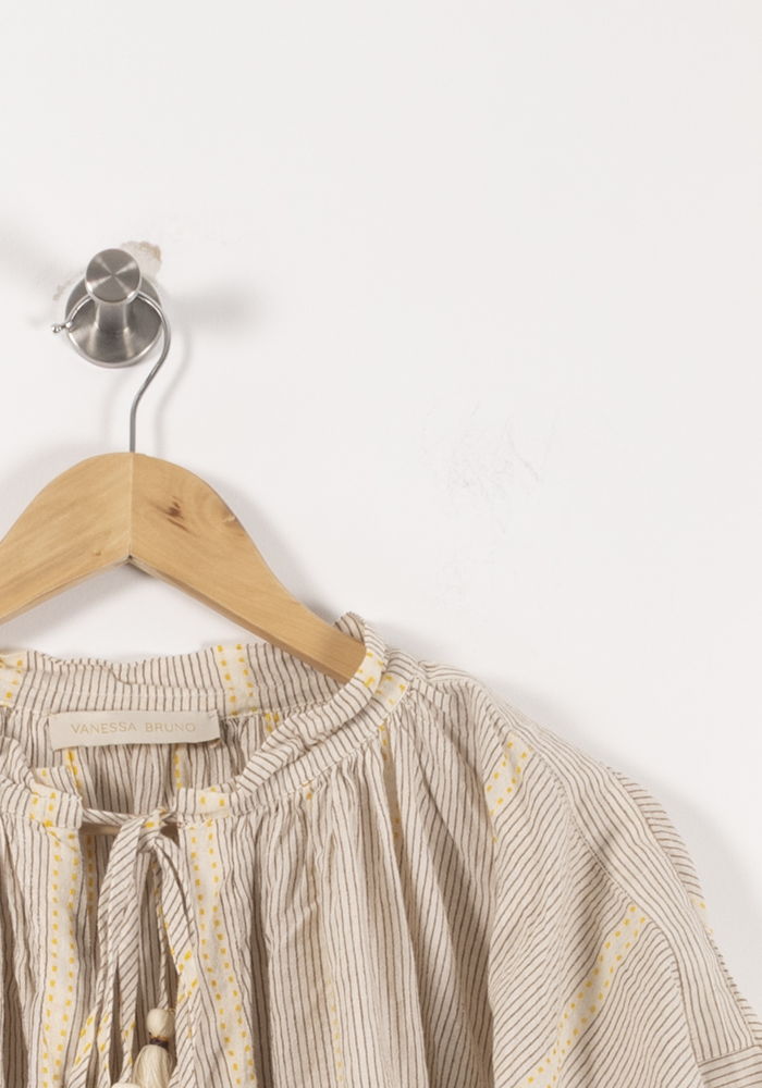 Blouse Beige et Jaune - Taille M/38 de la marque Vanessa Bruno | PARAD81644 - Vendu par Paradigme - Image 3