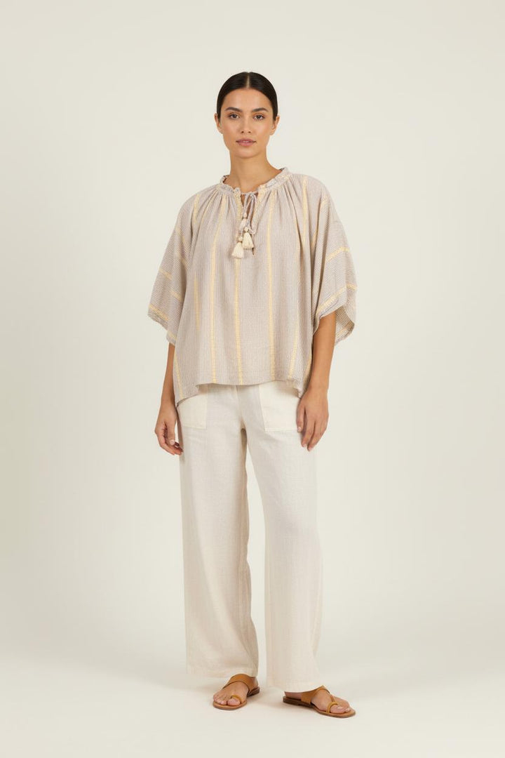 Blouse Beige et Jaune - Taille M/38 de la marque Vanessa Bruno | PARAD81644 - Vendu par Paradigme - Image 1