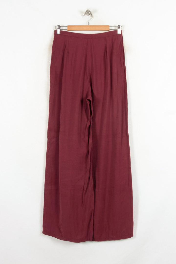 Pantalon Large Bordeaux - Taille M/38 de la marque Balzac Paris | PARAD81647 - Vendu par Paradigme - Image 4