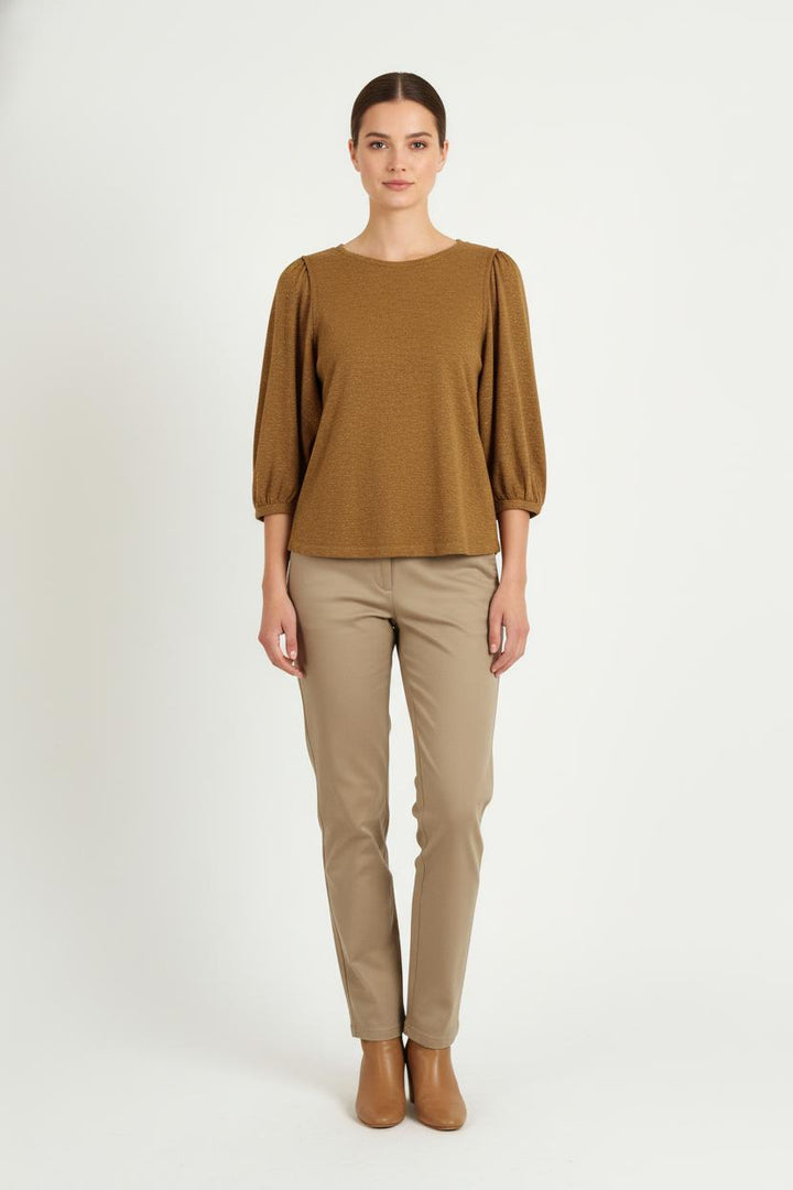 Blouse Marron - Taille M/38 de la marque Des petits hauts | PARAD81652 - Vendu par Paradigme - Image 1