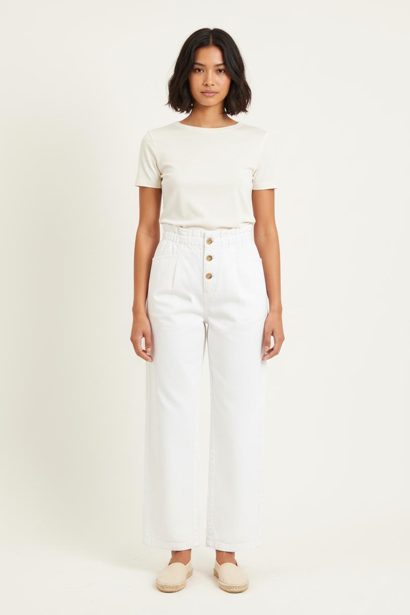 Jean Large Blanc - Taille XS/34 de la marque Bellerose | PARAD81659 - Vendu par Paradigme - Image 1