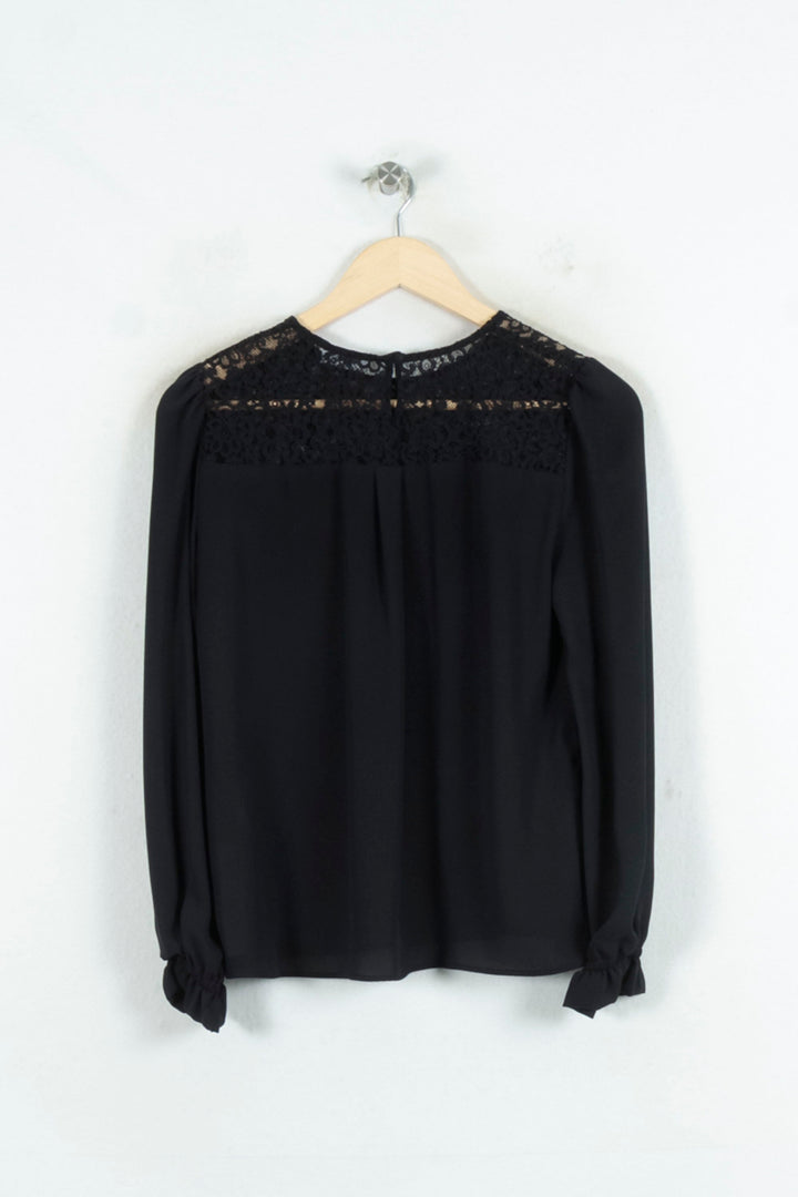 Blouse Noire - Taille S/36 de la marque Claudie Pierlot | PARAD81664 - Vendu par Paradigme - Image 4