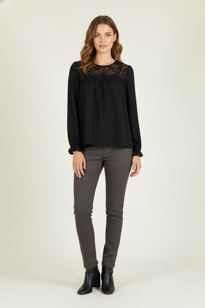 Blouse Noire - Taille S/36 de la marque Claudie Pierlot | PARAD81664 - Vendu par Paradigme - Image 1