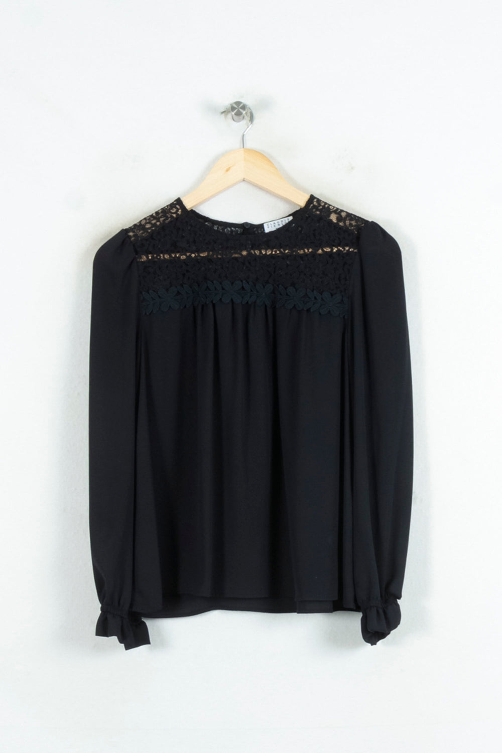 Blouse Noire - Taille S/36 de la marque Claudie Pierlot | PARAD81664 - Vendu par Paradigme - Image 2