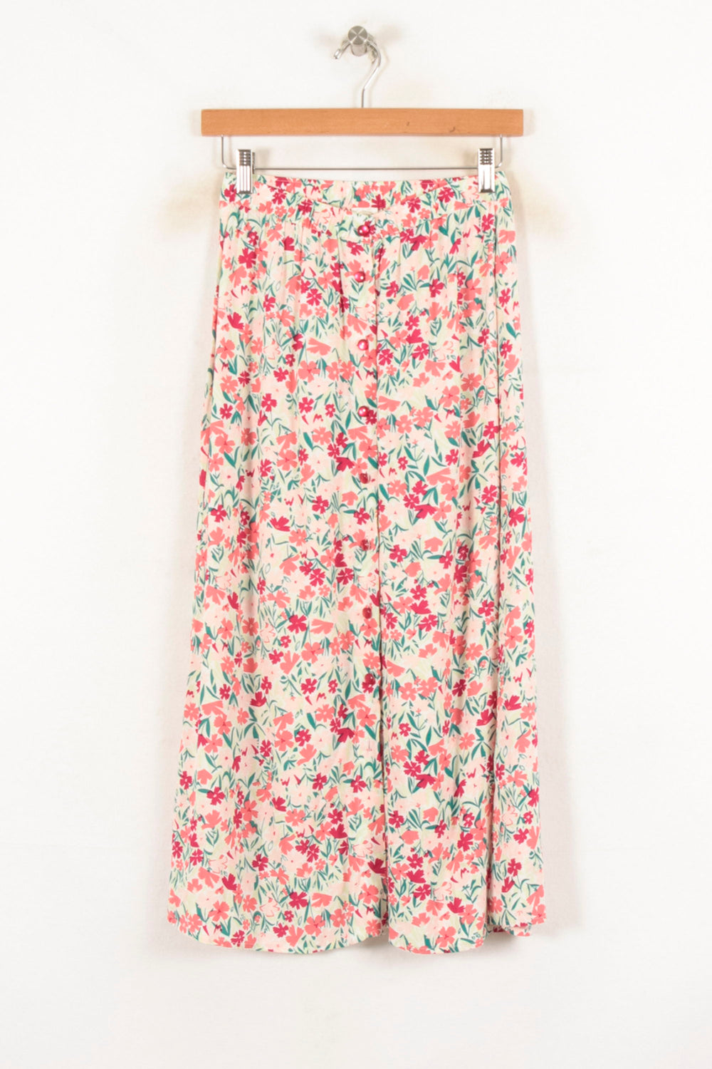 Jupe Longue Rose et Verte - Taille XS/34 de la marque Des petits hauts | PARAD81665 - Vendu par Paradigme - Image 2