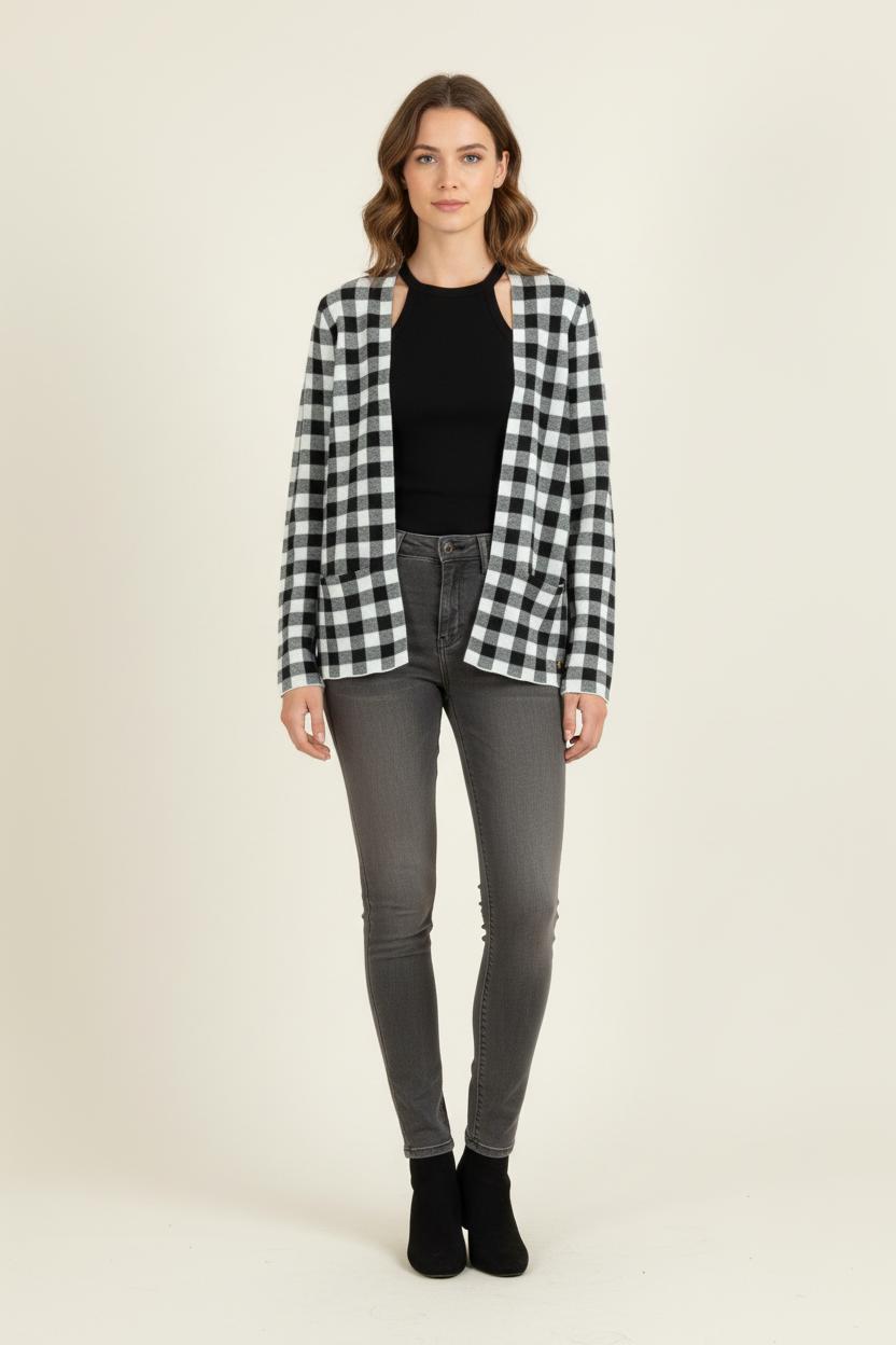 Veste Noire et Blanche - Taille XS/34 de la marque Des petits hauts | PARAD81668 - Vendu par Paradigme - Image 1