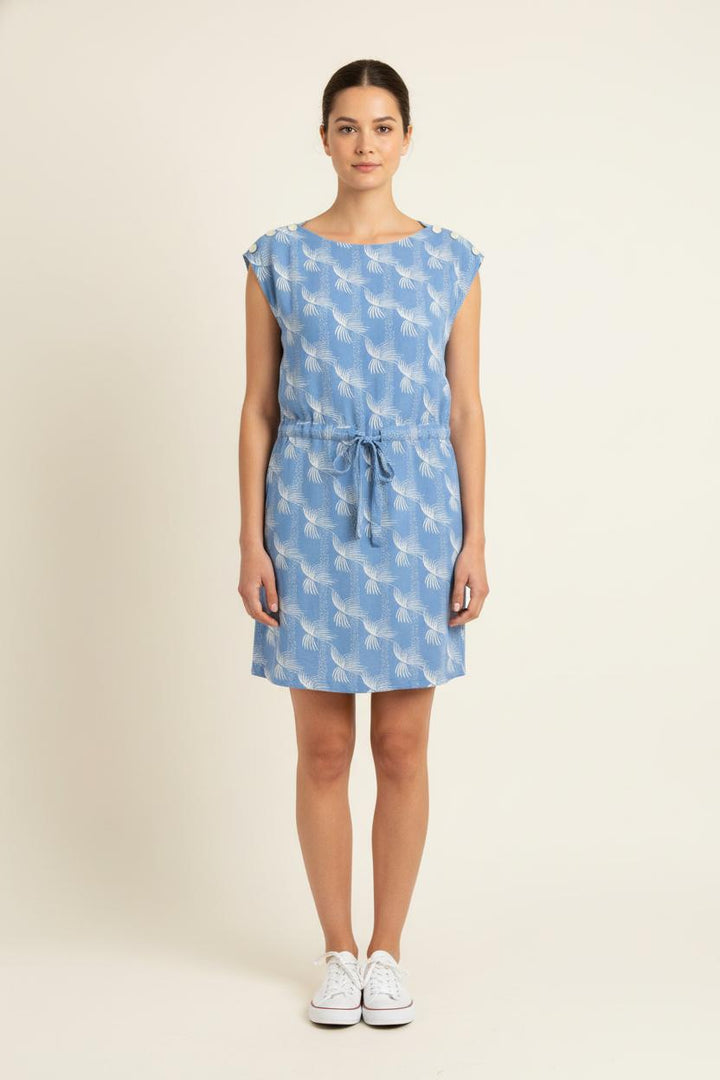 Robe Droite Bleu et Blanche - Taille XS/34 de la marque Des petits hauts | PARAD81669 - Vendu par Paradigme - Image 1