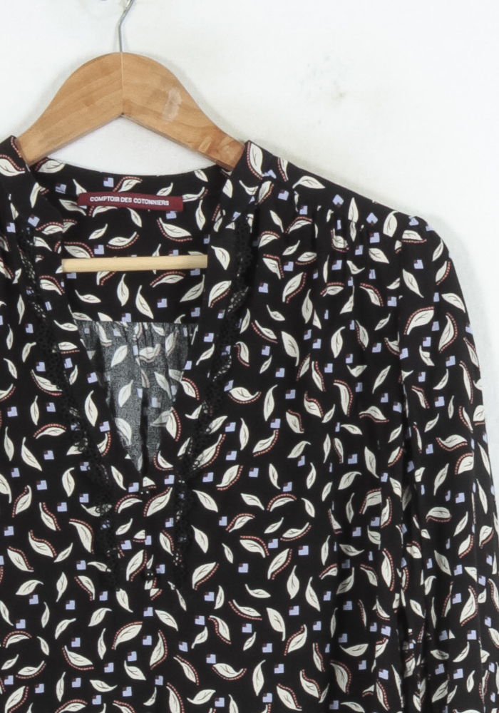 Blouse Noir et Blanc - Taille L/40 de la marque Comptoir des Cotonniers | PARAD81680 - Vendu par Paradigme - Image 3