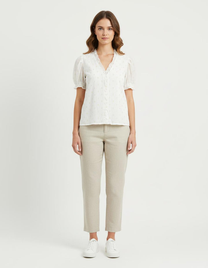 Blouse Beige - Taille XS/34 de la marque Karl Marc John | PARAD81691 - Vendu par Paradigme - Image 1
