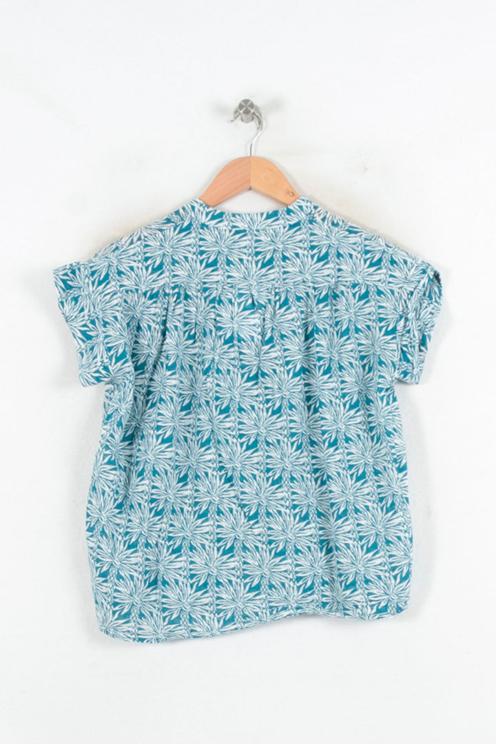 Blouse Bleu et Blanche - Taille S/36 de la marque La Fée Maraboutée | PARAD81694 - Vendu par Paradigme - Image 4