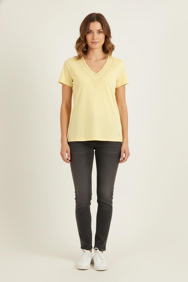 Tee-shirt Jaune - Taille XS/34 de la marque Karl Marc John | PARAD81696 - Vendu par Paradigme - Image 1