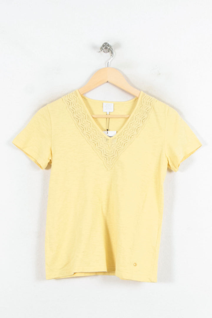 Tee-shirt Jaune - Taille XS/34 de la marque Karl Marc John | PARAD81696 - Vendu par Paradigme - Image 2