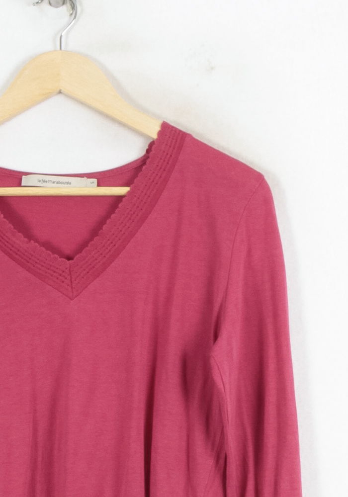 Blouse Rose - Taille S/36 de la marque La Fée Maraboutée | PARAD81698 - Vendu par Paradigme - Image 3