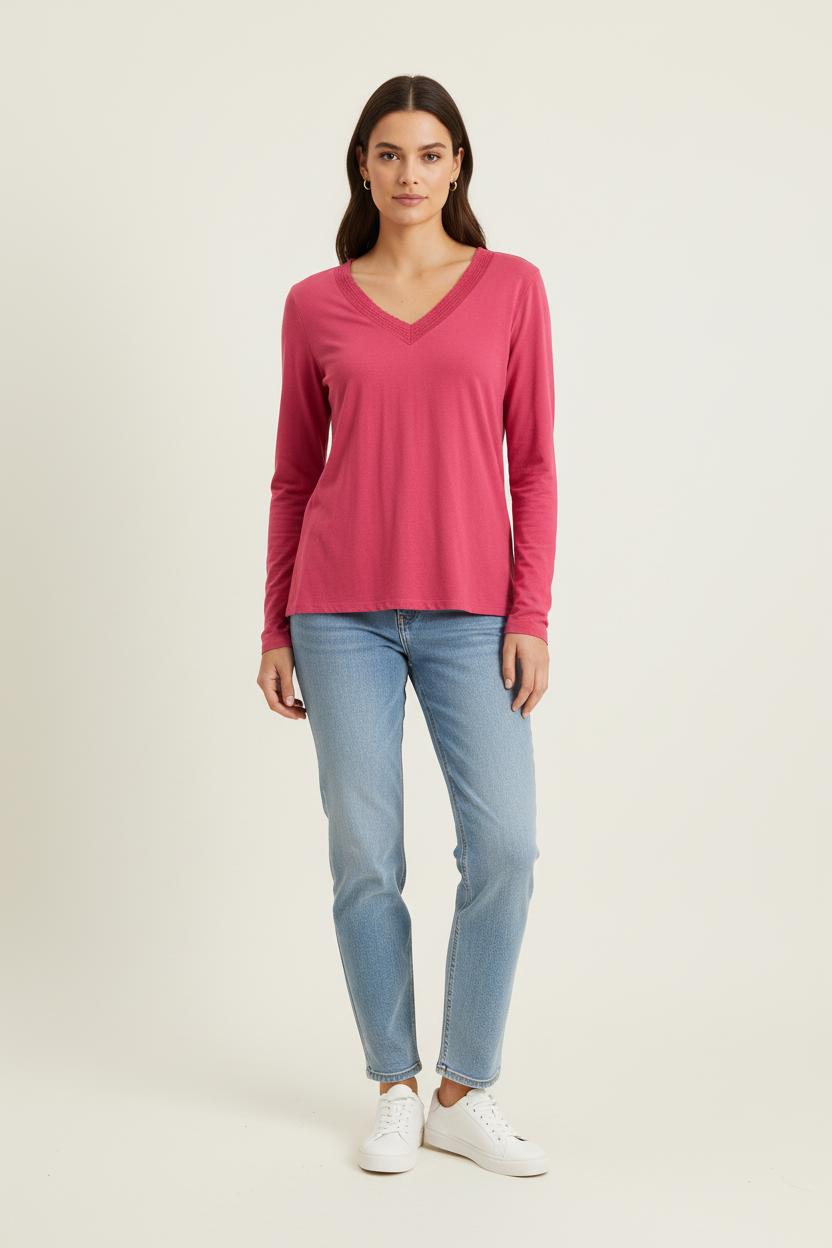 Blouse Rose - Taille S/36 de la marque La Fée Maraboutée | PARAD81698 - Vendu par Paradigme - Image 1