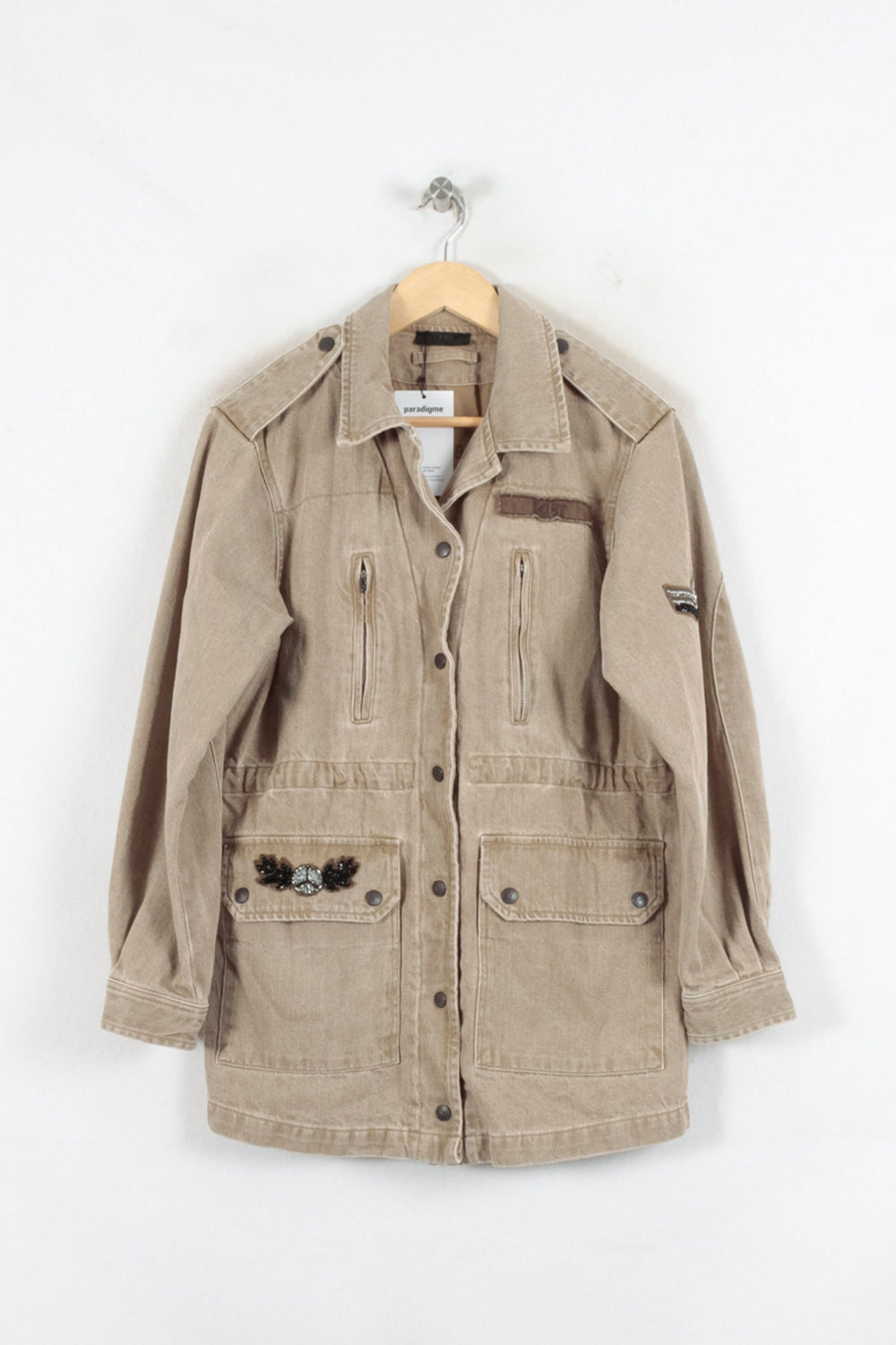 Veste Saharienne Beige - Taille M/38 de la marque IKKS | PARAD81702 - Vendu par Paradigme - Image 2