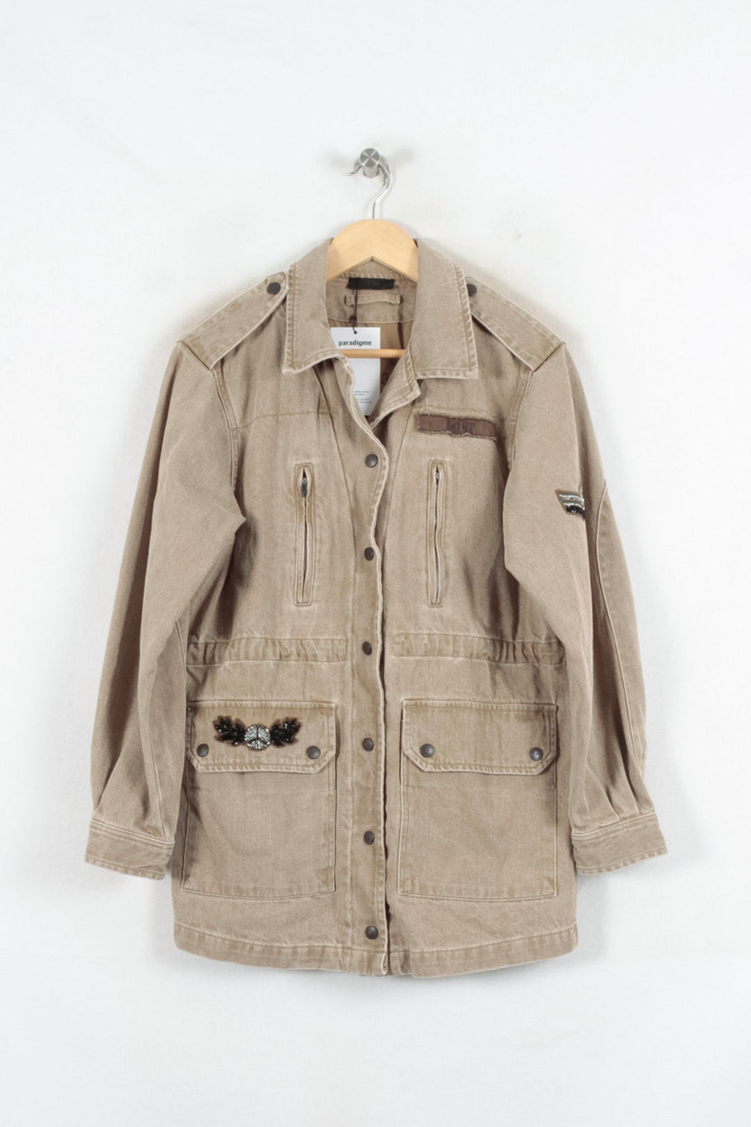 Veste Saharienne Beige - Taille M/38 de la marque IKKS | PARAD81702 - Vendu par Paradigme - Image 2