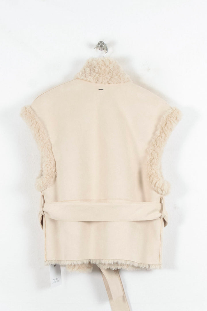 Gilet Sans Manches Beige - Taille L/40 de la marque IKKS | PARAD81703 - Vendu par Paradigme - Image 4