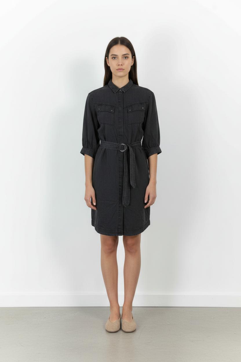 Robe Chemise Grise - Taille L/40 de la marque IKKS | PARAD81707 - Vendu par Paradigme - Image 1