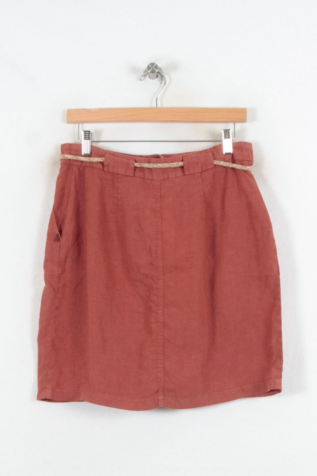 Jupe Boutonnée Rouge - Taille M/38 de la marque One Step | PARAD81724 - Vendu par Paradigme - Image 4