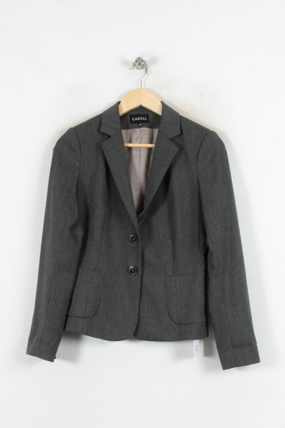 Blazer Gris - Taille S/36 de la marque Caroll | PARAD81728 - Vendu par Paradigme - Image 2