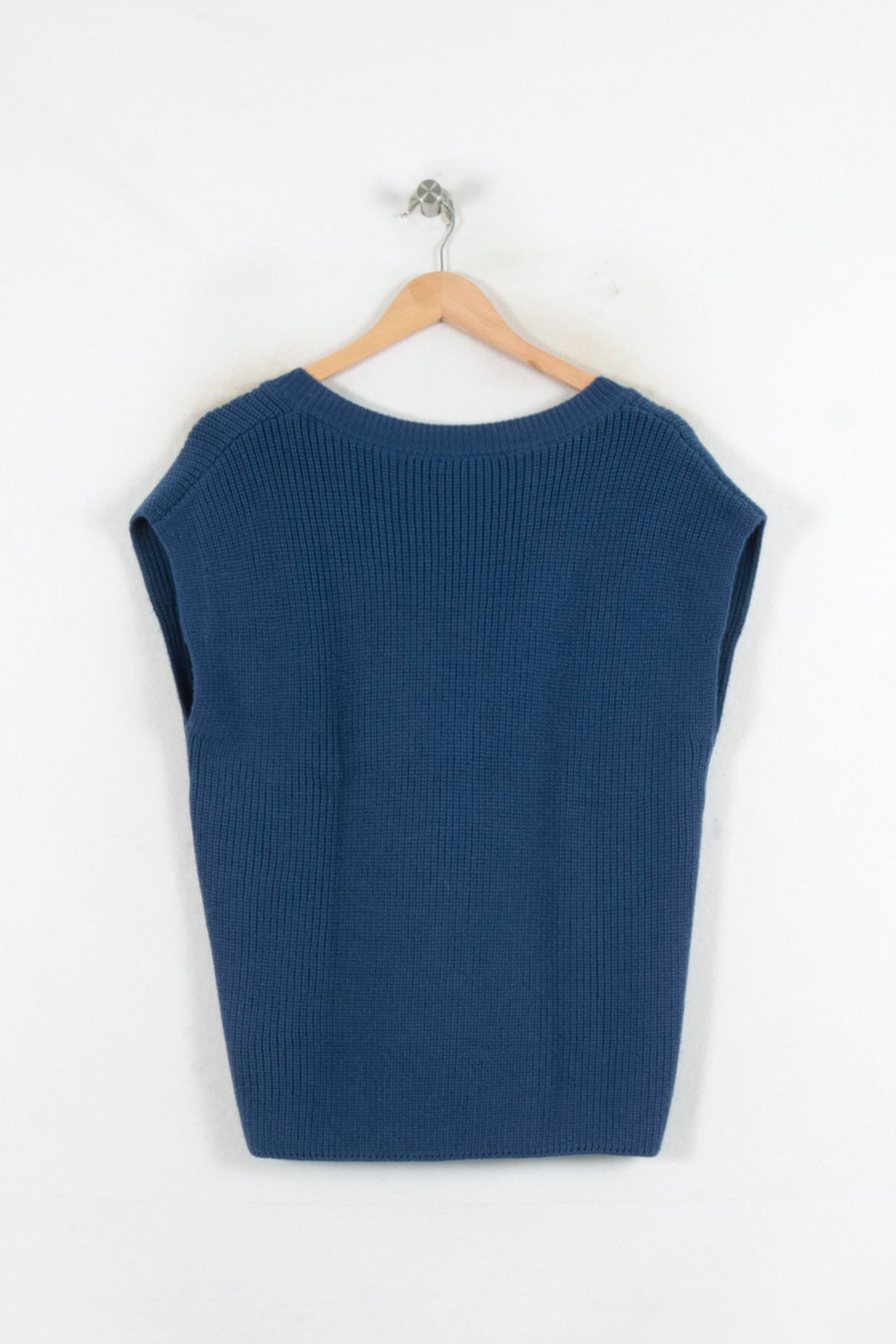 Débardeur Tricoté Bleu - Taille XS/34 de la marque Caroll | PARAD81735 - Vendu par Paradigme - Image 4