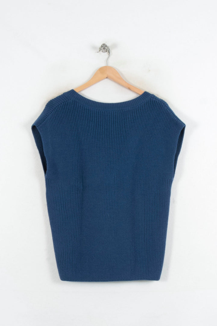 Débardeur Tricoté Bleu - Taille XS/34 de la marque Caroll | PARAD81735 - Vendu par Paradigme - Image 4