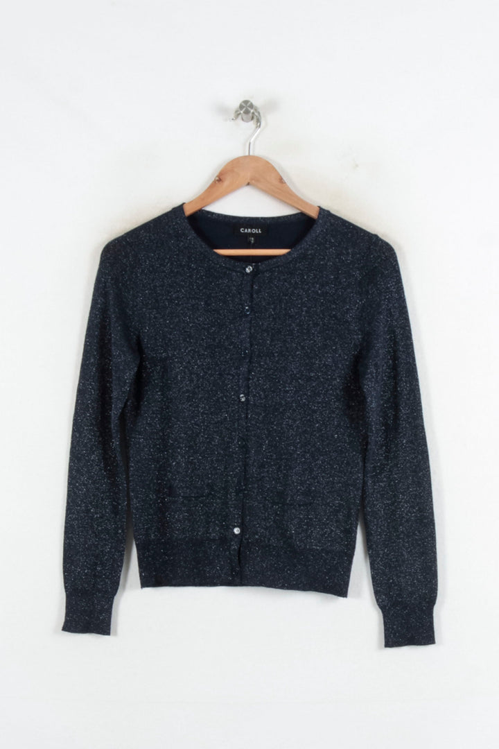 Cardigan Bleu - Taille M/38 de la marque Caroll | PARAD81736 - Vendu par Paradigme - Image 2