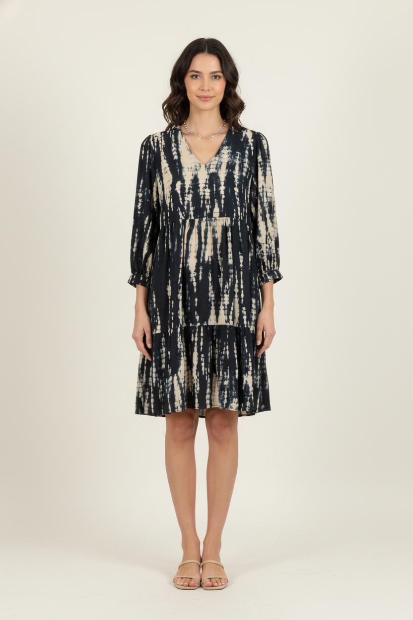 Robe Courte Noire et Beige - Taille XS/34 de la marque Maison 123 | PARAD81737 - Vendu par Paradigme - Image 1