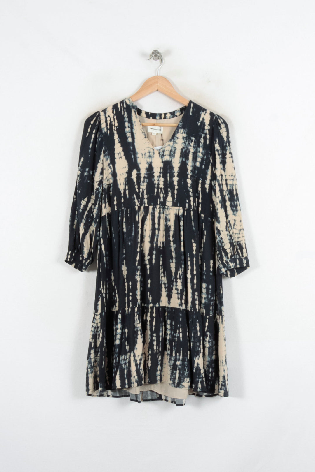 Robe Courte Noire et Beige - Taille XS/34 de la marque Maison 123 | PARAD81737 - Vendu par Paradigme - Image 2