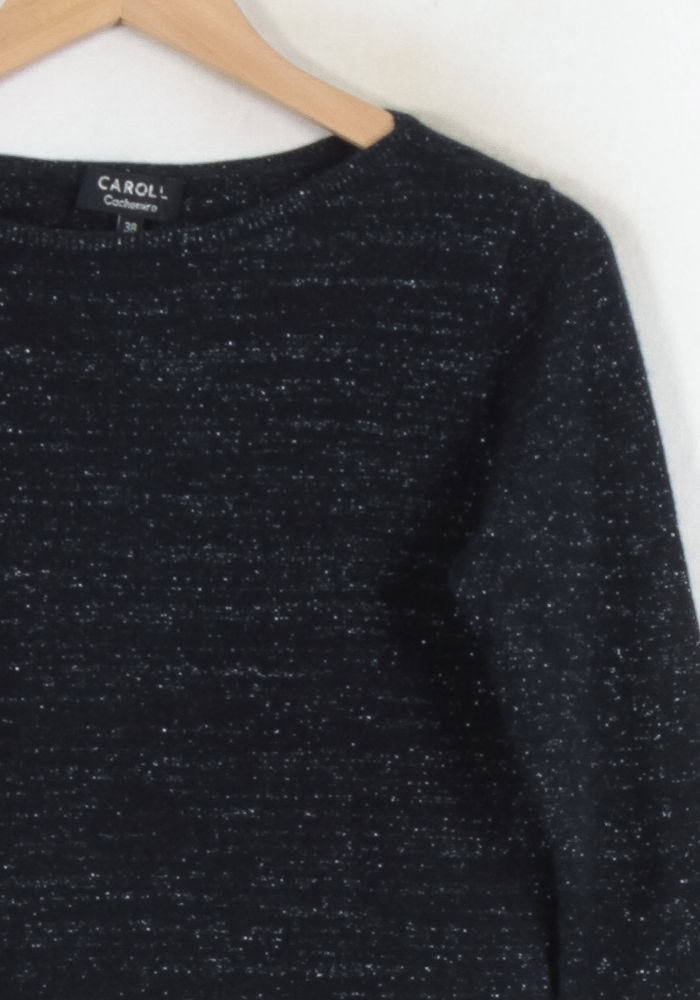 Pull Bleu - Taille M/38 de la marque Caroll | PARAD81738 - Vendu par Paradigme - Image 3