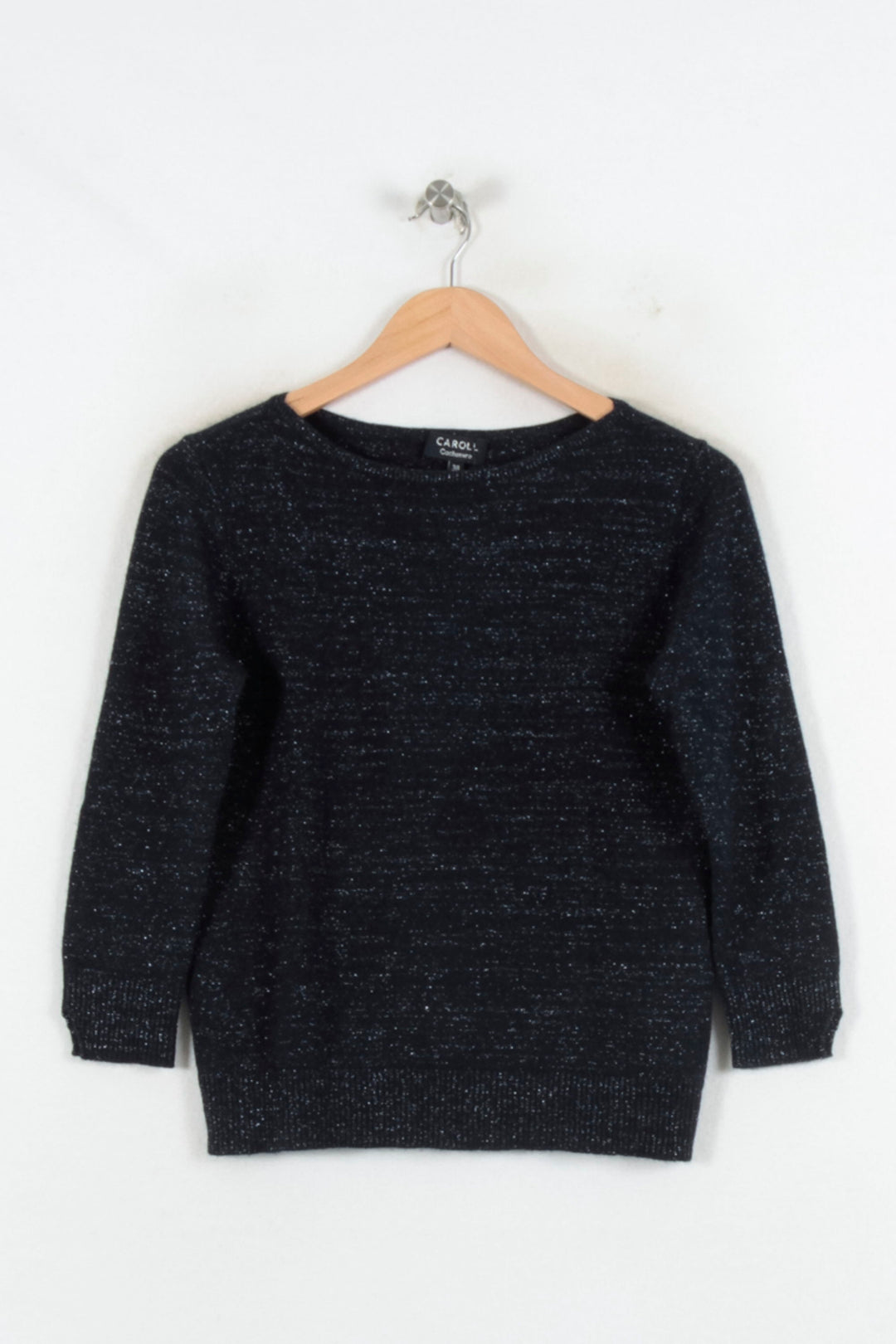 Pull Bleu - Taille M/38 de la marque Caroll | PARAD81738 - Vendu par Paradigme - Image 2