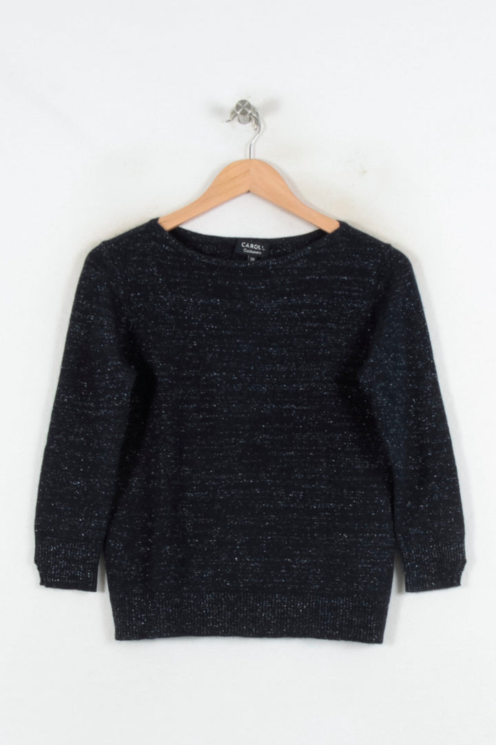 Pull Bleu - Taille M/38 de la marque Caroll | PARAD81738 - Vendu par Paradigme - Image 2