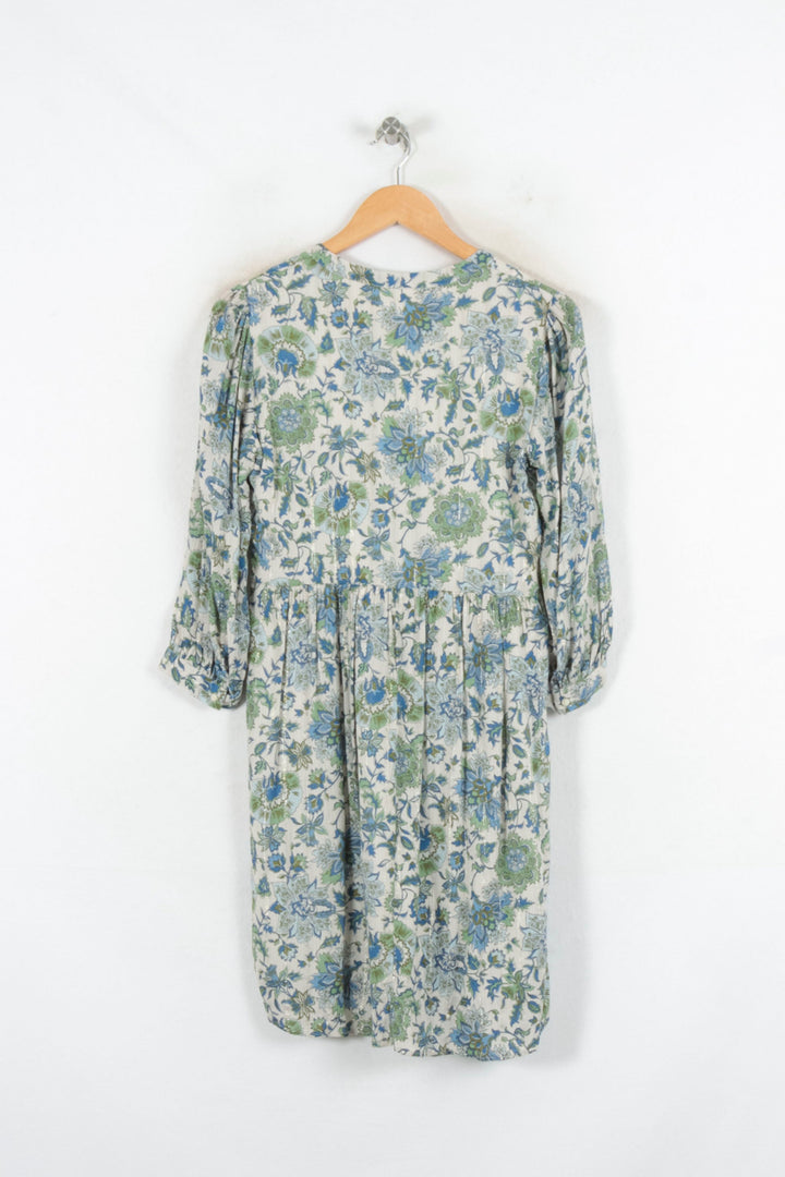 Robe Courte Bleu et Vert - Taille XS/34 de la marque Maison 123 | PARAD81745 - Vendu par Paradigme - Image 4