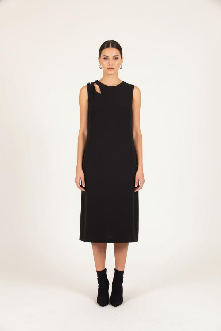 Robe Sans Manches Noire - Taille M/38 de la marque IKKS | PARAD81757 - Vendu par Paradigme - Image 1