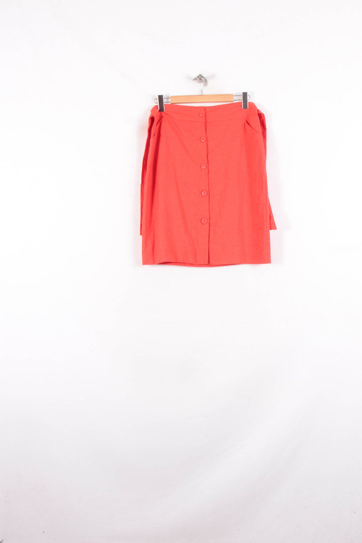Jupe Boutonnée Orange - Taille L/40 de la marque Galeries Lafayette | PARAD81761 - Vendu par Paradigme - Image 2